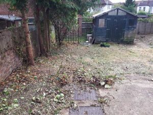Garden clearance at Barnet, Northwest London